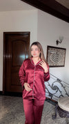 Rose Red silk pjs