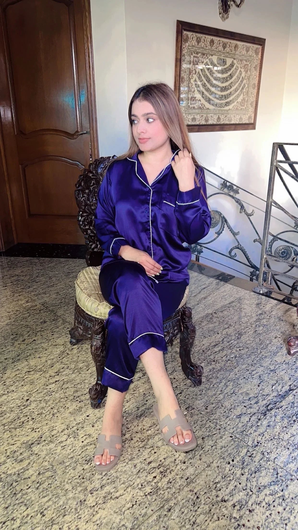 Blue Lagoon Silk PJs